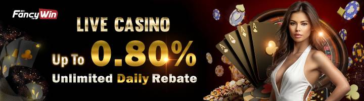 Live Casino 0.80% Unlimited Daily Rebate